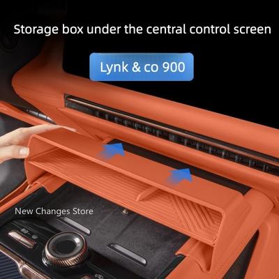 Under Central Control Screen Storage Tray Fit for Lynk Co 900 2025 2026 Car Interior Organizer Auto Decor Stowing Supplies