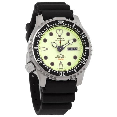 

CITIZEN PROMASTER NY0040-09W Automatic Diving Watch, 200m Water Resistant, Men s Watch with Luminous Urethane Strap, Not Available in Japan
