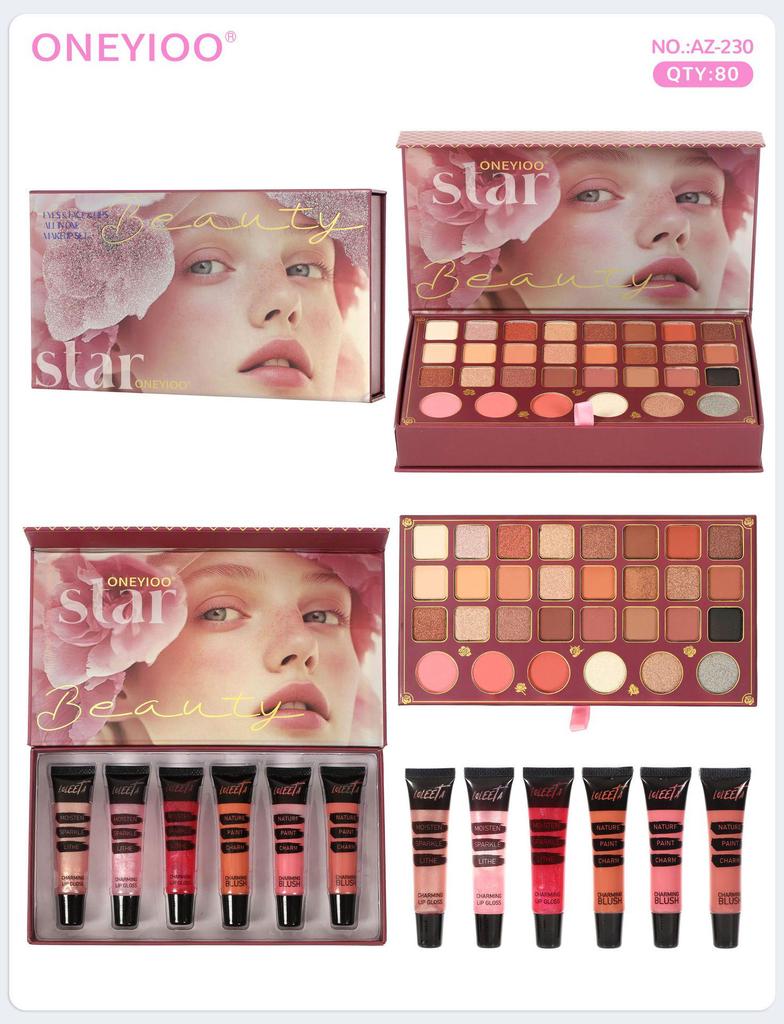 Versatile Multi-functional Makeup Palette: Christmas Edition - Eyeshadow, Blush, Highlighter, Concealer Mix