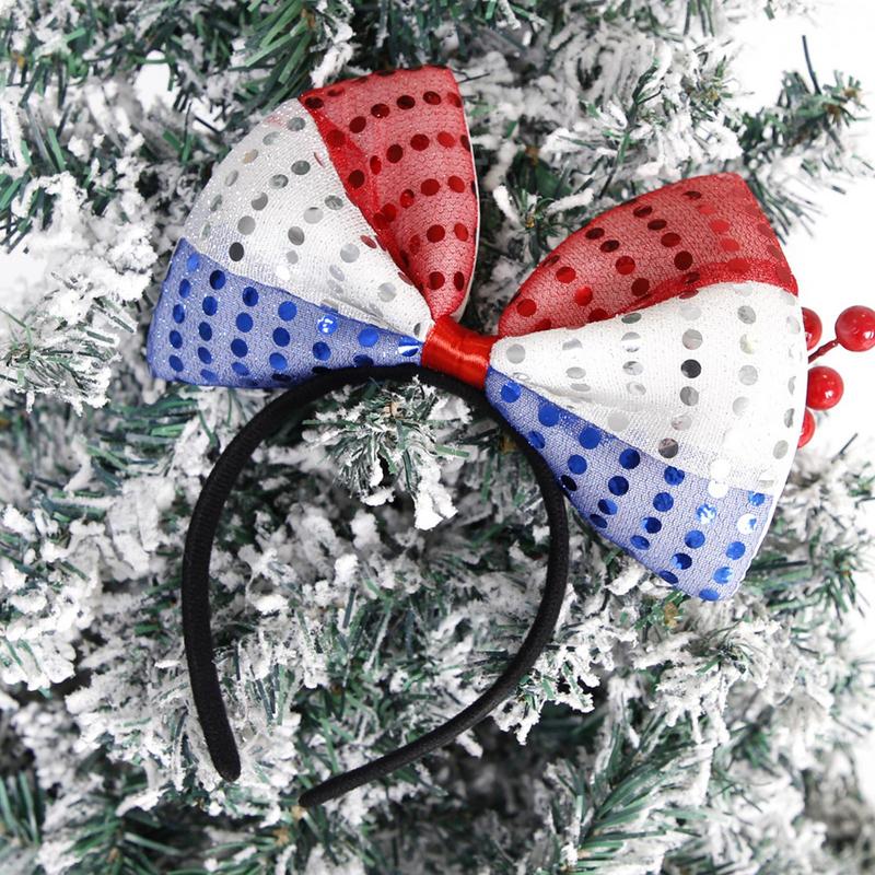 Patriotic Headbands Hair Accessories Veterans Party Favors Set Of 7 Patriotic Hair Hoops For 4th Of July Memorial Veterans