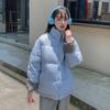 Down and cotton jacket women's winter 2025 new padded jacket Korean version student stand-up collar bread jacket thickened padded jacket