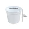 10pcs 7x7cm Mini Circular Succulent Plant Seedling Pot Indoor Tabletop Mini Flower Pot Round Plant Cultivation Plastic Pot