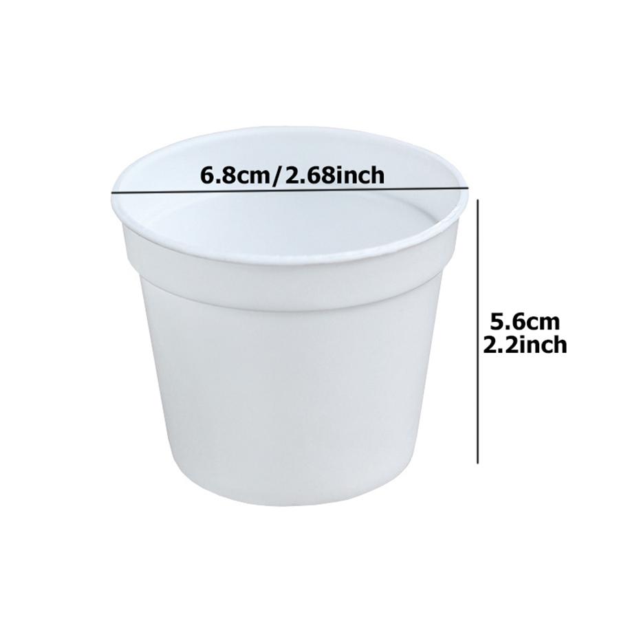 10pcs 7x7cm Mini Circular Succulent Plant Seedling Pot Indoor Tabletop Mini Flower Pot Round Plant Cultivation Plastic Pot
