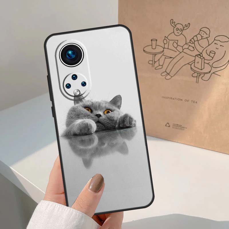 Beautiful Grey British Shorthair Cat For Honor Magic 8 Pro 5 6 7 Lite Case For Honor Win RT 200 400 50 70 90 X8b X9a X9b X9c X9d