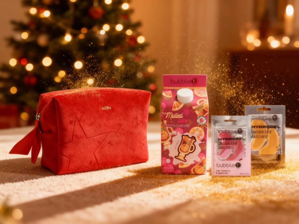 All Aura Bath & Care Set with Velvet Cosmetic Bag