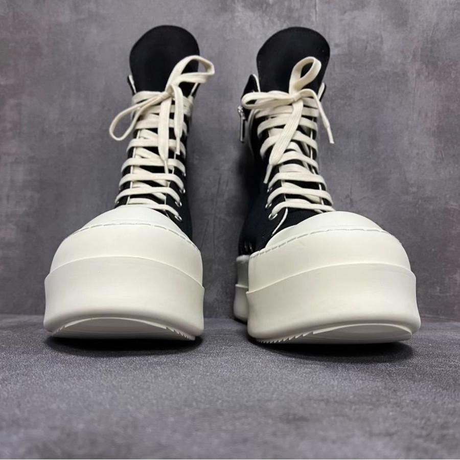 Classic Platform Heightening College Style High Street American Men and Women High-top Couple Big Head Locomotive Boots Martin Boots Board Shoes