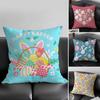 Easter Happy Cushion Cover Pillowcase Ultra Soft Skin Friendly Fabric Cloud Like Comfort  Concealed Zipper