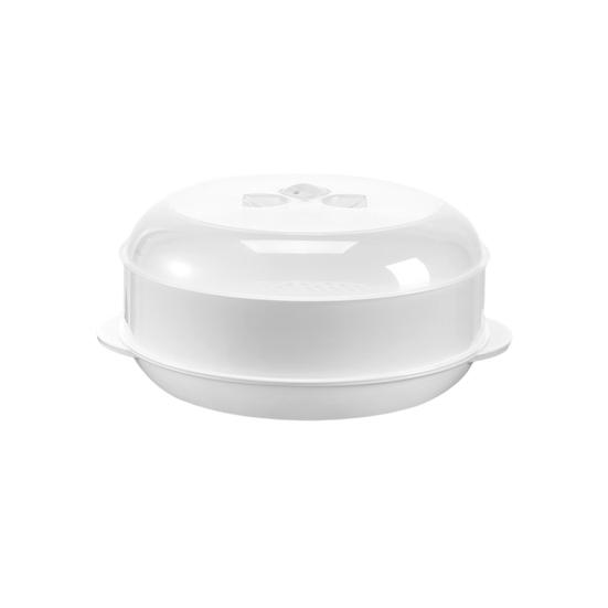 Microwave Steamer Heat-resistant Non-stick 3 Styles Practical Large Capacity Cooking Dish Household Supplies