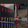 Universal Solar Powered Warning Strobe Light Wireless Vibration Sensor Anti Rear End Signal Lamp For Car Auto Motorcycle