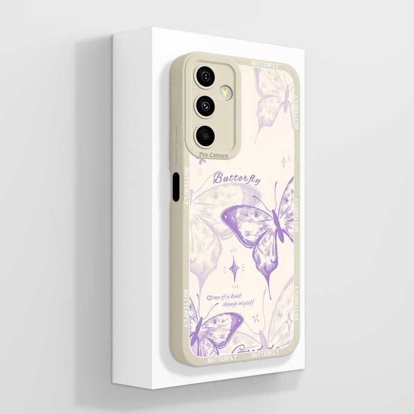 Husă Pentru Samsung M36 M55 M56 A25 A26 A17 F56 Husă Telefon Floare Pictură în Ulei Frumoasă Protecție Ecran Bară de Protecție Moale Husă Rezistentă la Praf Pentru Carcasă Samsung