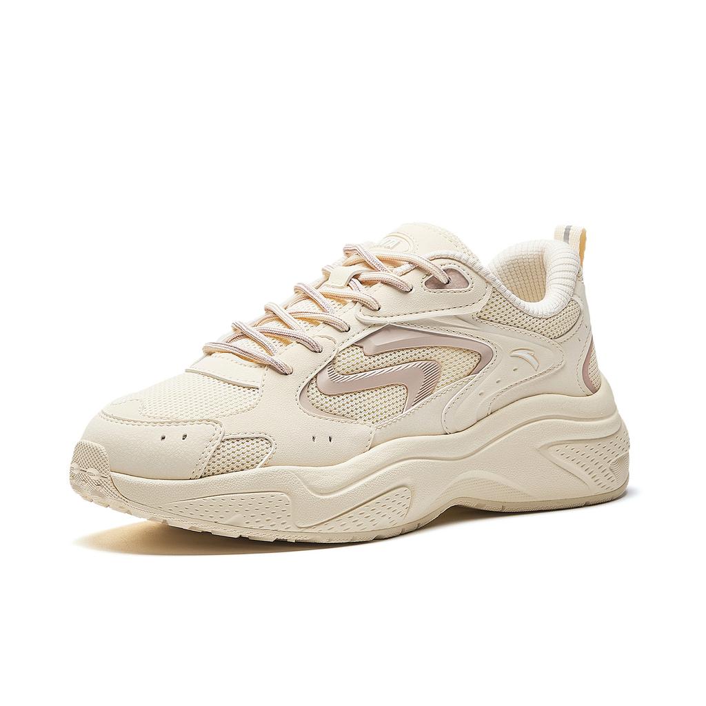 Anta Star Light 3 Retro Versatile Fashion Trend Durable Lightweight Low-Top Casual Shoes Kids sneaker Oat-White Wheat-Pink 922548837-9