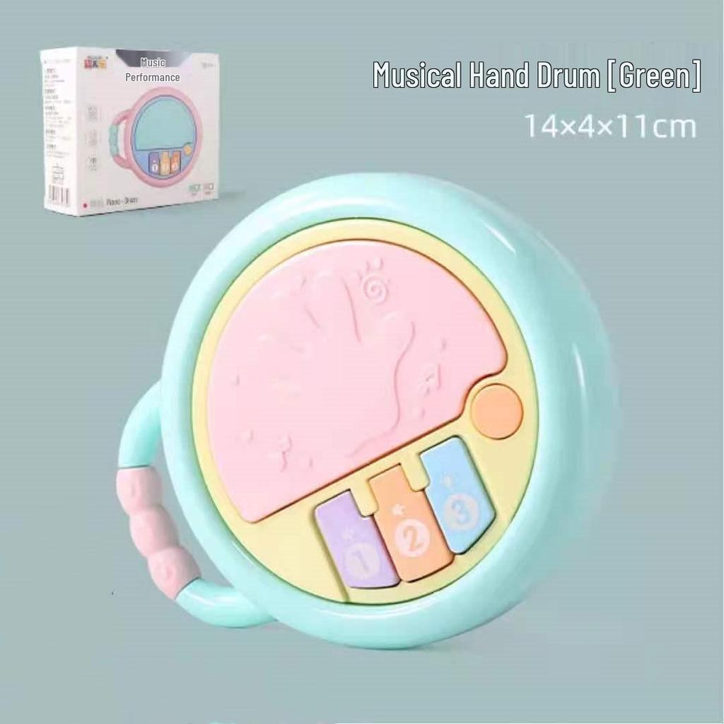 Educational Musical Baby Hand Drum Rattle for Ages 6 Months To 2 Years
