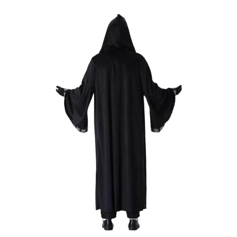 Halloween new death priest cold robe warrior cape adult men's stage costume