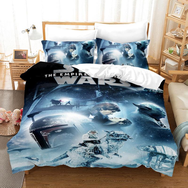 Star Wars Digital Printing Three-Piece 3D Home Textile Quilt Cover