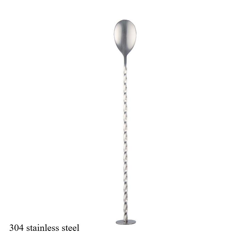 304 Stainless Steel Spoon Spoon Cocktail Bar Spoon Bar Bartender Spoon Milk Tea Stirring Spoon Double Head Bar Spoon Bar Spoon