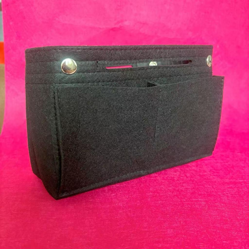 Women's Lightweight Felt Bag Organizer: Insert Pouch & Cosmetic Divider Tote