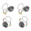 2pc Motorcycle Glass 8mm/10mm Universial Motorbike Rearview Side Glass Handlebar Mounted Rear View Glass Replacement
