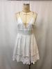 2026 Spring/Summer French Chic White Lace-Trim Camisole Dress for Women - Beach Vacation