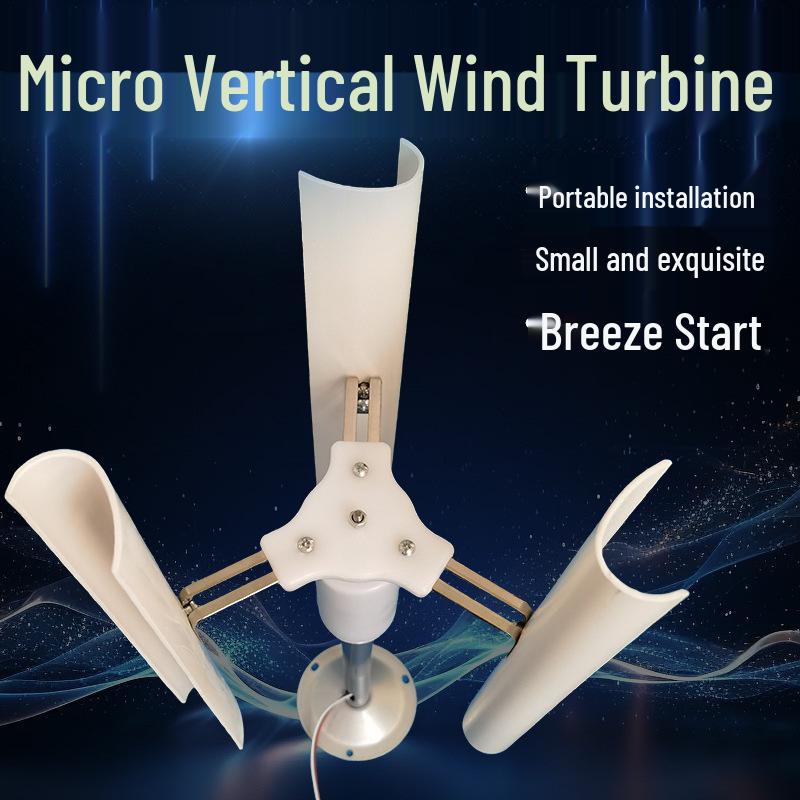 Kleine Gleichstrom-Windkraftanlage mit vertikaler Achse und Permanentmagnet