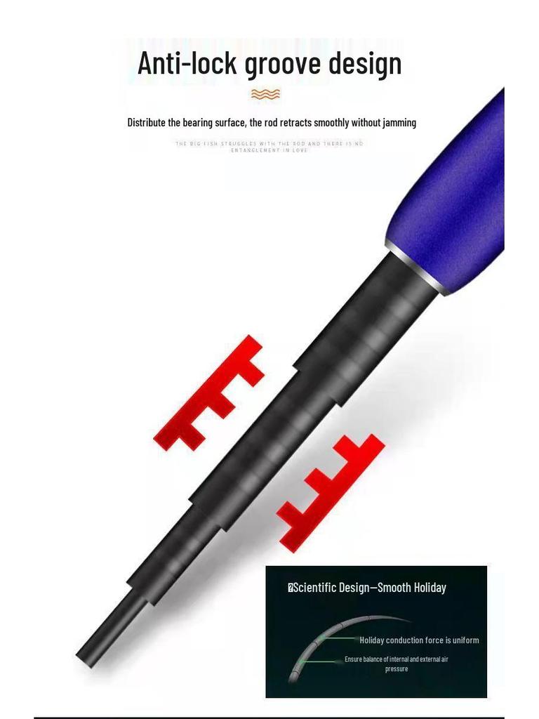 Ultra-Thin High Carbon Crucian Carp Hand Fishing Rod - Super Hard, Wild All-Around Rod, 28/19 Tone, Hot Seller