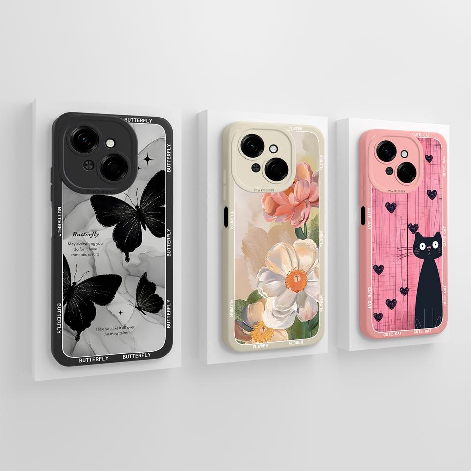 For Tecno Spark Go 1 / Spark Go 2025 Phone Case Astronaut Cartoon Fashion Soft Liquid Silicone Funda For Spark Go1 Back Cover