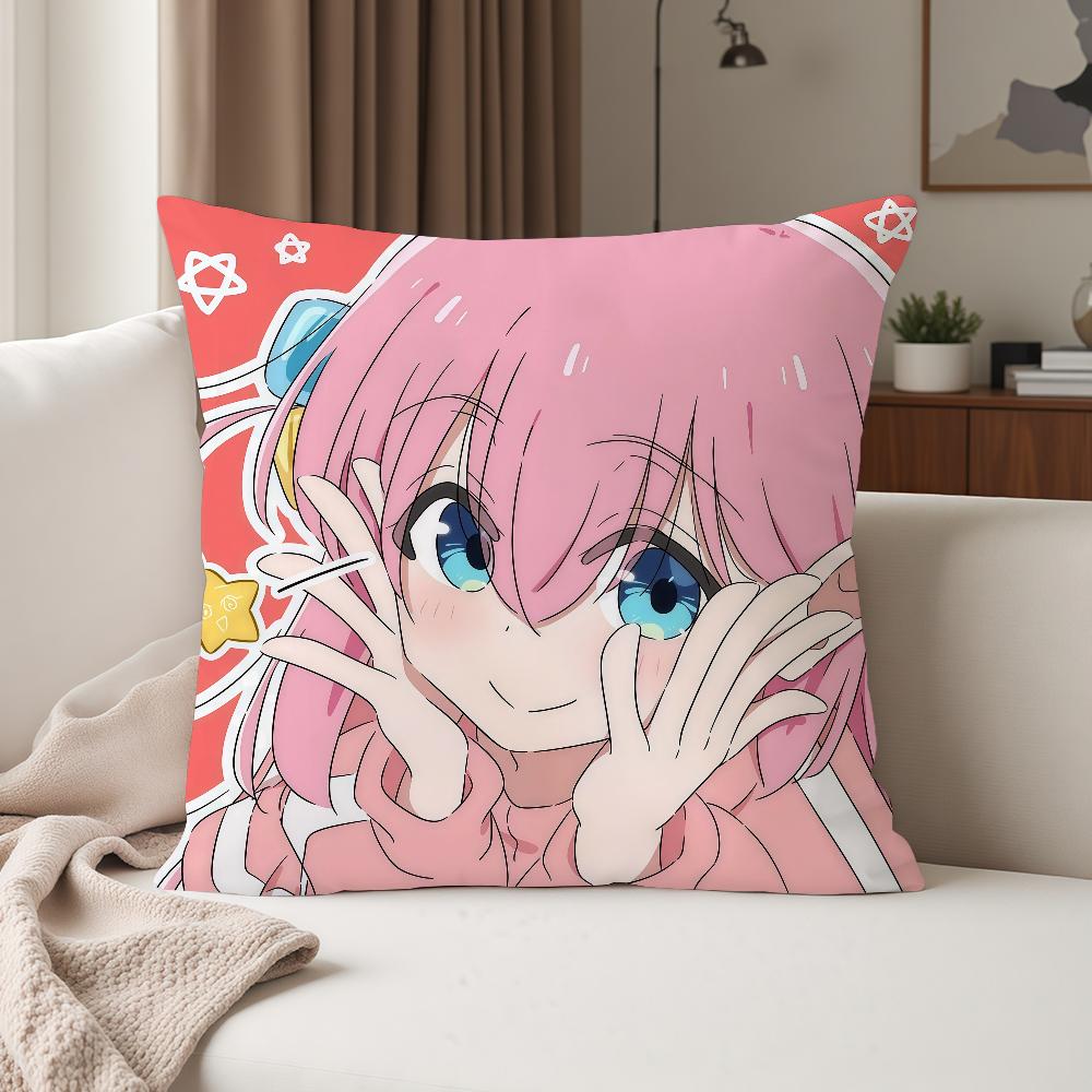 Anime Bbocchi The Rock Pillow Case Suitable For Bedrooms Living Rooms Cars Home Decoration