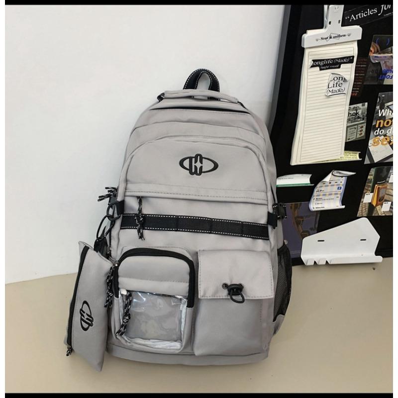 

Новый нишевый дизайнерский рюкзак высокой ценности для пары, однотонный, простой, легкий, большой вместимости