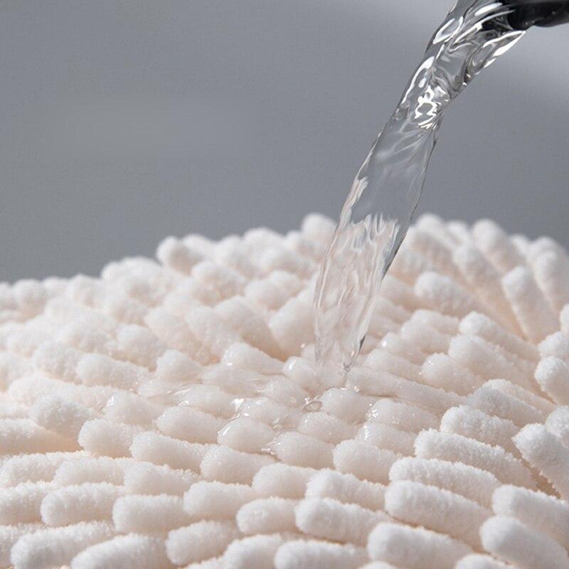 Soft Hand Towel Ball Thick Super Absorbent Wall-Mounted Hanging Wipe Cloth Velvet Sponge Bathroom Kitchen Accessories