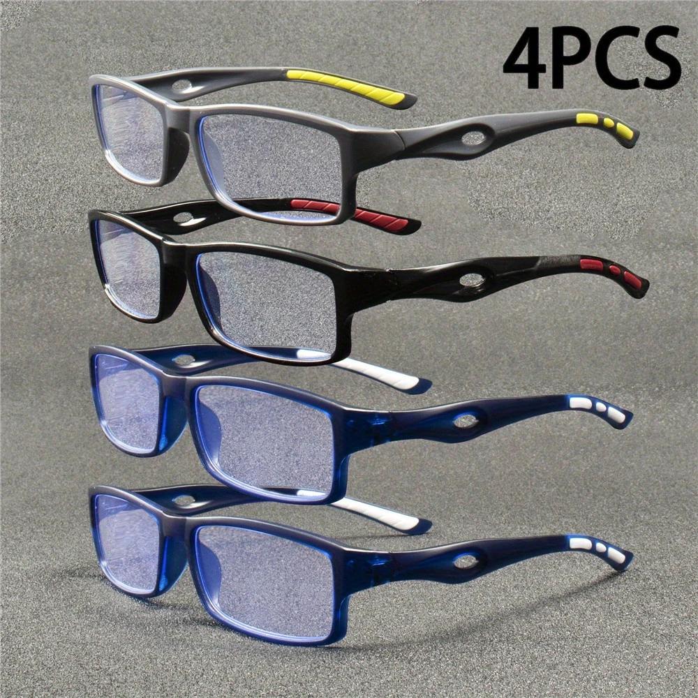 4PCS New Anti Blue Light Reading Glasses for Men Women Sports Leisure Fashion Retro Reading Glasses
