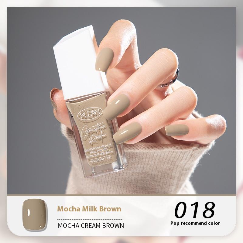 New KUDAN Diamond Realm Nail Polish No-Baking Quick Drying 10ml Tear Light Fragrance Summer