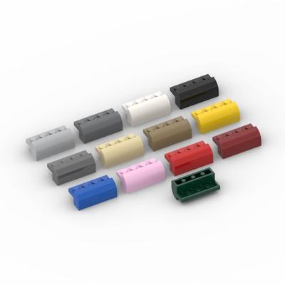 20pcs MOC Parts 6081 Brick Slope Curved 2 X 4 X 1 1/3 with Curved Top Compatible DIY Assmble Building Block Particle Kid Toy