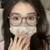 Anti-blue Light Myopia Glasses for Wowen Round Finished Eyewear Retro Clear Lens Short-sighted Eyewear Diopter 0 To -4.0