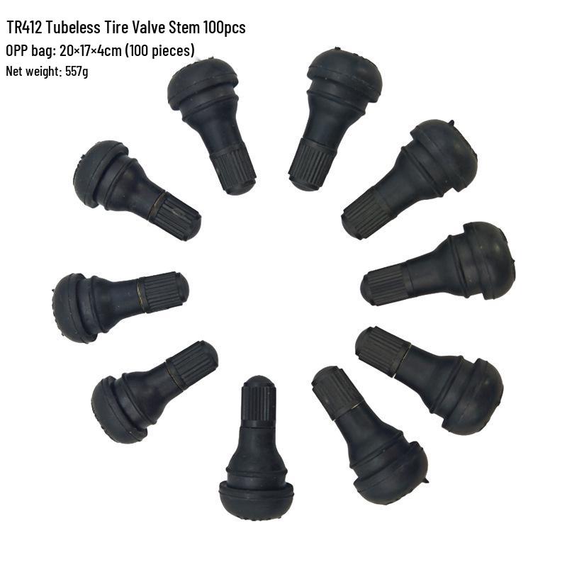 Tubeless Tire Valve Stem TR412/TR414/TR415/TR418 - Rubber Inflation Nozzle