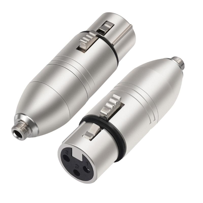 3.5mm Female To XLR 3Pin Female Adapter Reliable Auditory Converter For Sound Systems