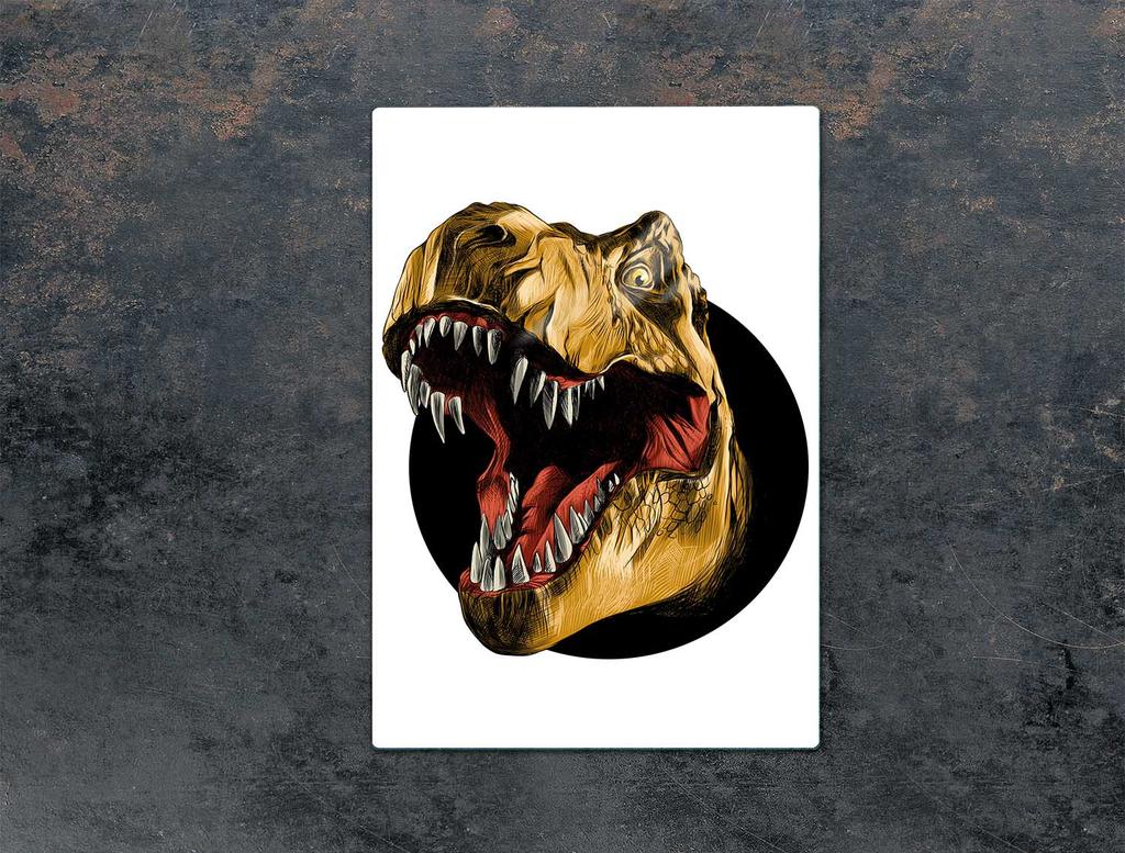SZKLANA DESKA DO KROJENIA 35x52 DINOZAUR