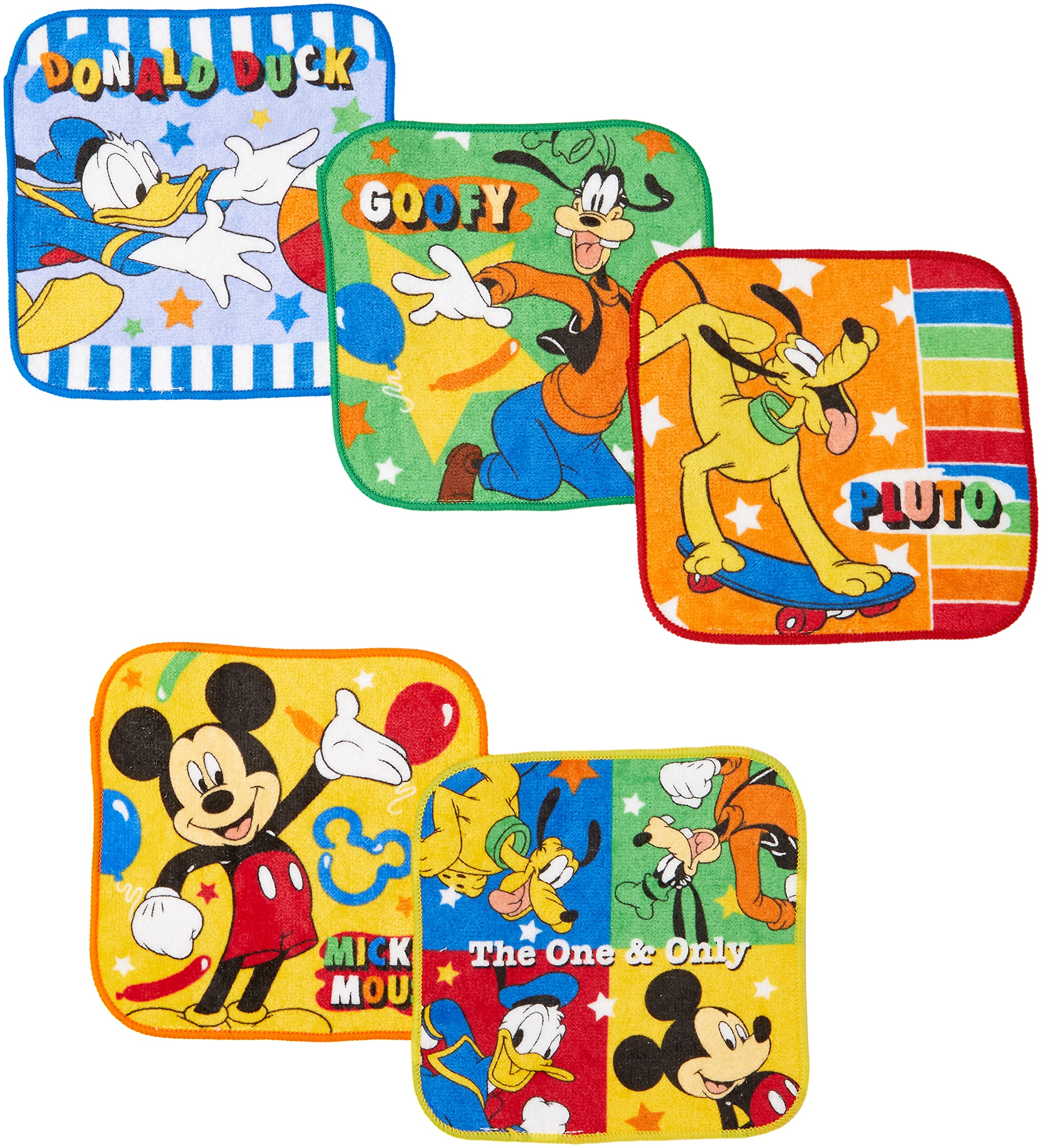 

Marushin Мини Дисней Красочная Вечеринка Персонаж Идеально для и Начальная Школа Подходит для Мальчиков и Продукт 2065026100 Полотенца, Набор из 5 Штук, Дизайн,