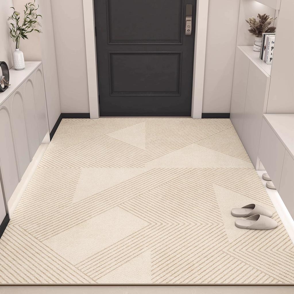 Door Floor Mat, High-End Door Floor Mat, Dirt-Resistant Pvc Leather, Leave-In Washable, Erasable, Cutting, Non-Slip Door Carpet