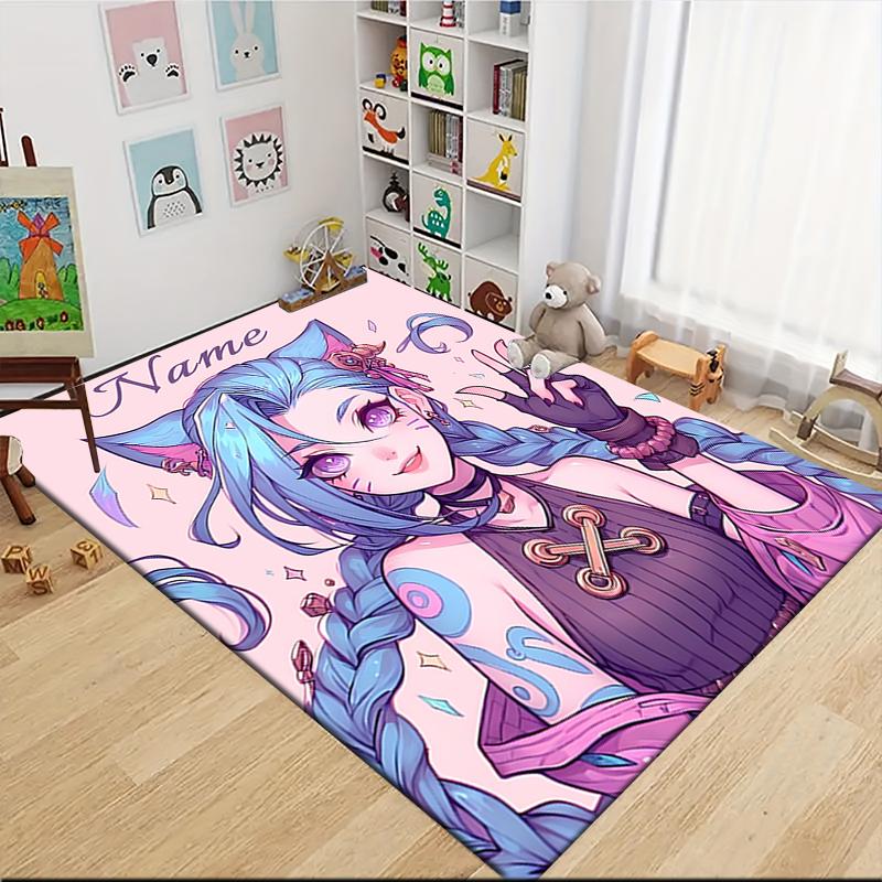 Custom Name Arsenal Roses Artwork Carpet Rug Customizable Soft Washable Anti-Slip Home Living Room Sofa Mats Personalized Rug. 0909140
