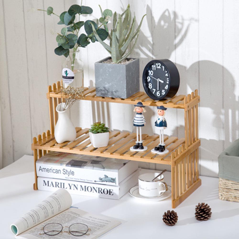 Wooden Household Garden Plant Flower Pot Storage Rack Tools Shelf Container Holder