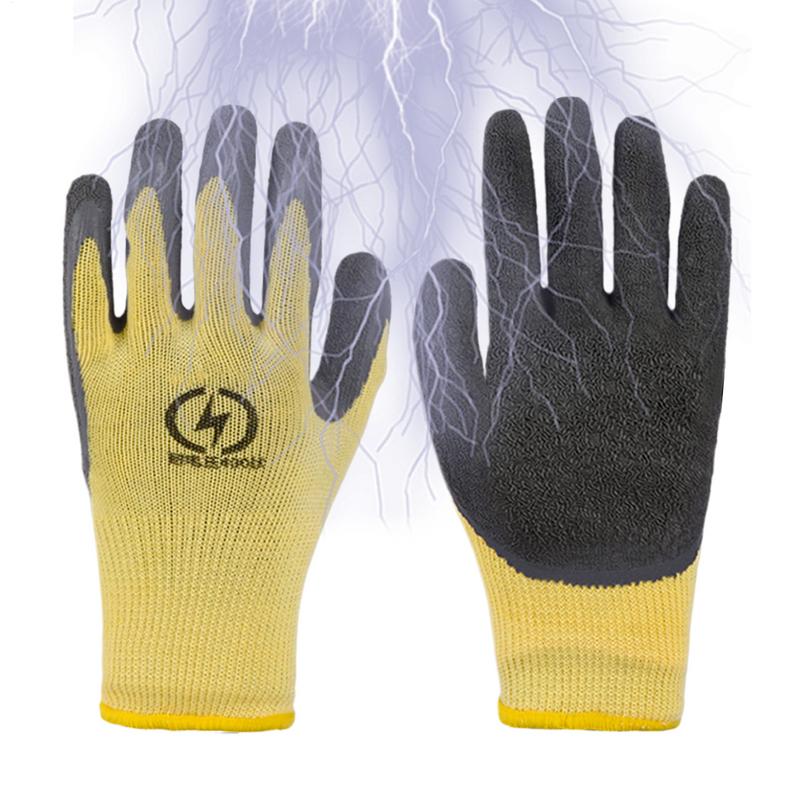 Electrical Insulated Gloves Protective Anti-electricity Security Protection Hand Electrician Work Nonslip Wear-resistant Mittens