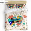Conjunto de capa de edredom com bandeira nacional de Porto Rico, tamanho king size, conjunto de cama gay arco-íris, microfibra, estrela, amor, coração, edredom