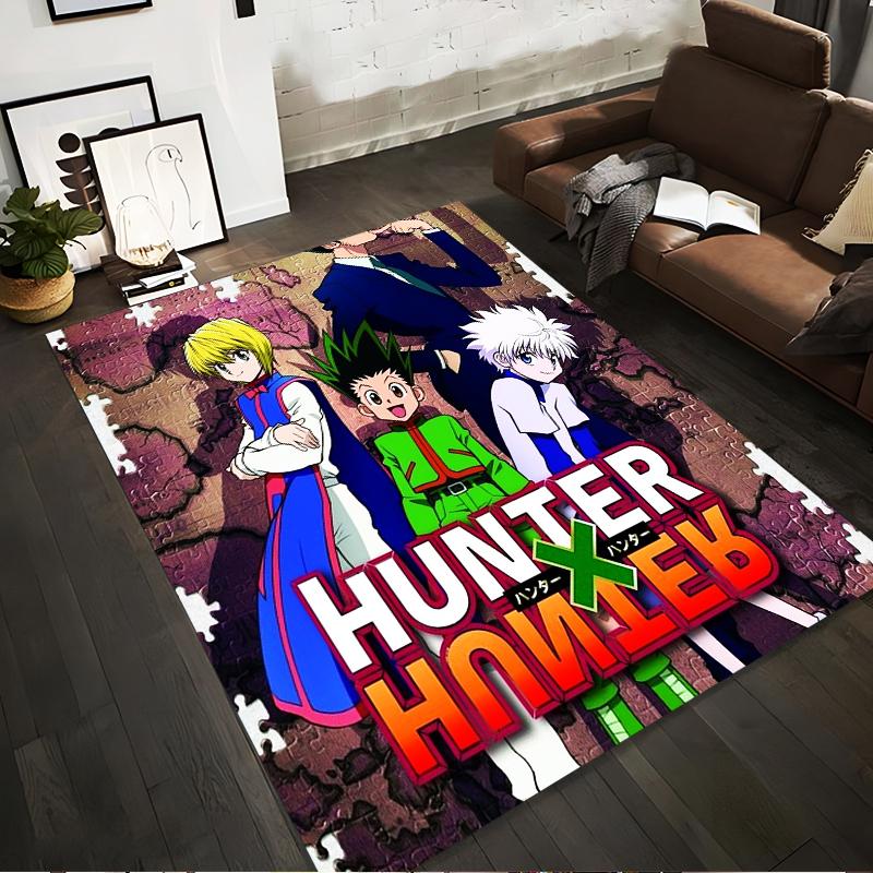 Hunter X Hunter Anime Characters Rug Non-slip rug suitable for living room and bedroom sofas
