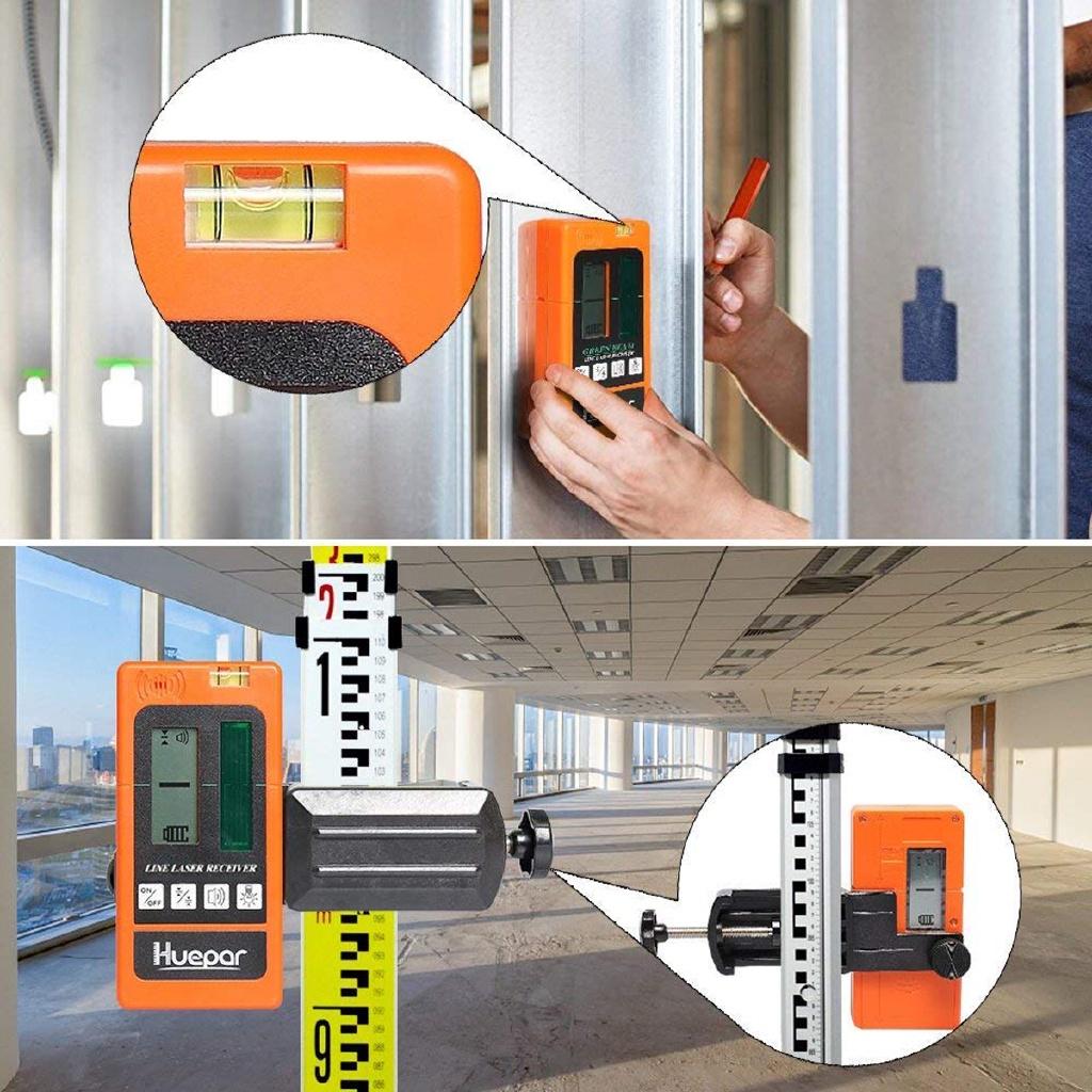 Ourdoor Indoor Electronic Leveling Laser Level 2/5/12 Lines Vertical Horizontal for Red/Green Light 140*68*26mm Detector Receiver