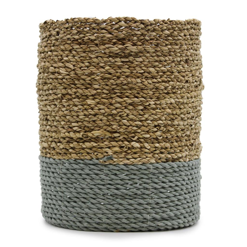 Seagrass Raffia Vases And Bins, 2 Each