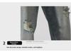 LKTM Herren Ripped Jeans: Sommer Neuer Stil, Retro gewaschen, Amerikanischer Trend, Gerader Schnitt.