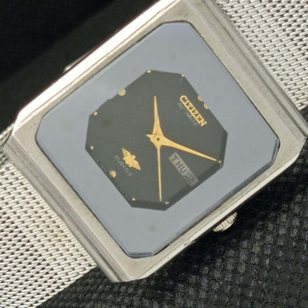 

USED VINTAGE CITIZEN AUTOMATIC 6650A JAPAN BOY ORIGINAL DIAL WATCH 602-a313576-2 SKU602-a313576