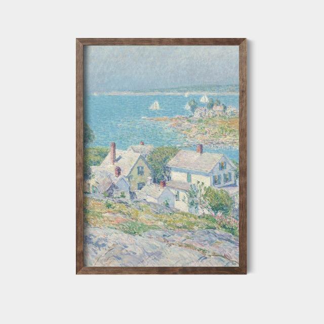 Vintage Beach Play Scene Childrenes Summer Posters Canvas Printing Coastal Wall Art Picture for Living Room Home Decor Gifts