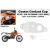Custos Coolant Cap Silver "Fit For KTM 390 ENDURO R (2025 Model)"