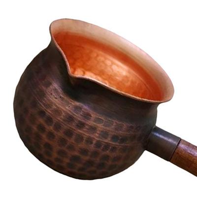 AT43-Copper Teapot Tea Infuser Thickened Teapot Gift For Tea Lovers Coffee Pot Hammered Teapot Suitable For Home Use 300 Ml