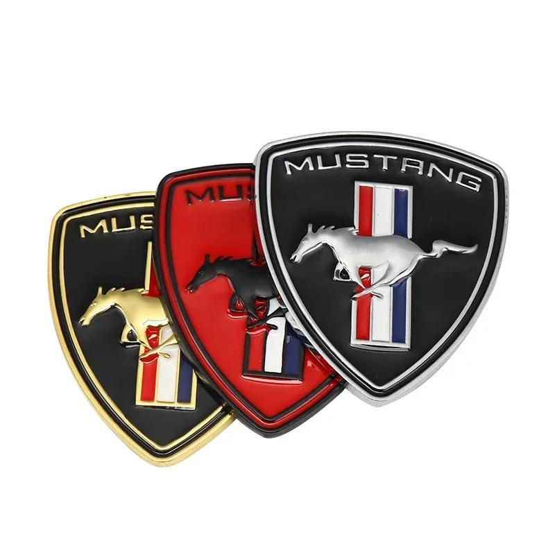 Car Sticker Hot For Ford New 1pc Car Side Emblem Badge Stickers Trunk Decal for Ford Mustang GT 350 370 500 Shelby Cobra Mondeo